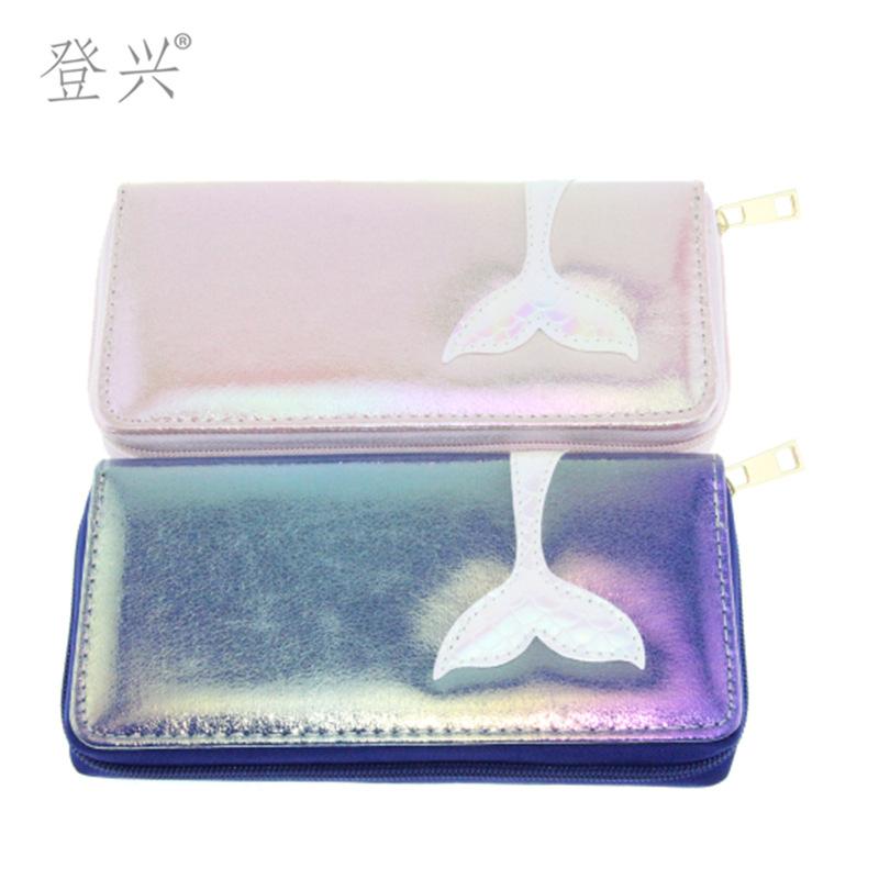 New Korean version of mermaid patch laser PU long wallet, women s card bag wallet Yiwu
New Korean version of mermaid patch laser PU long wallet, women s card bag wallet Yiwu