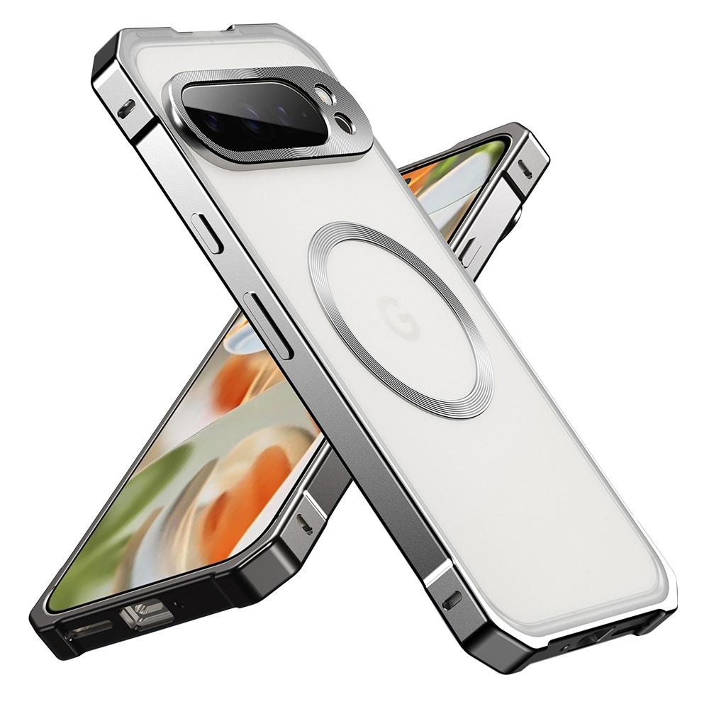 Чехол для Google Pixel 9 Pro, совместимый с MagSafe Hard PC Metal Frame, матовая задняя крышка телефона Titanium Grey
Чехол для Google Pixel 9 Pro, совместимый с MagSafe Hard PC Metal Frame, матовая задняя крышка телефона Titanium Grey