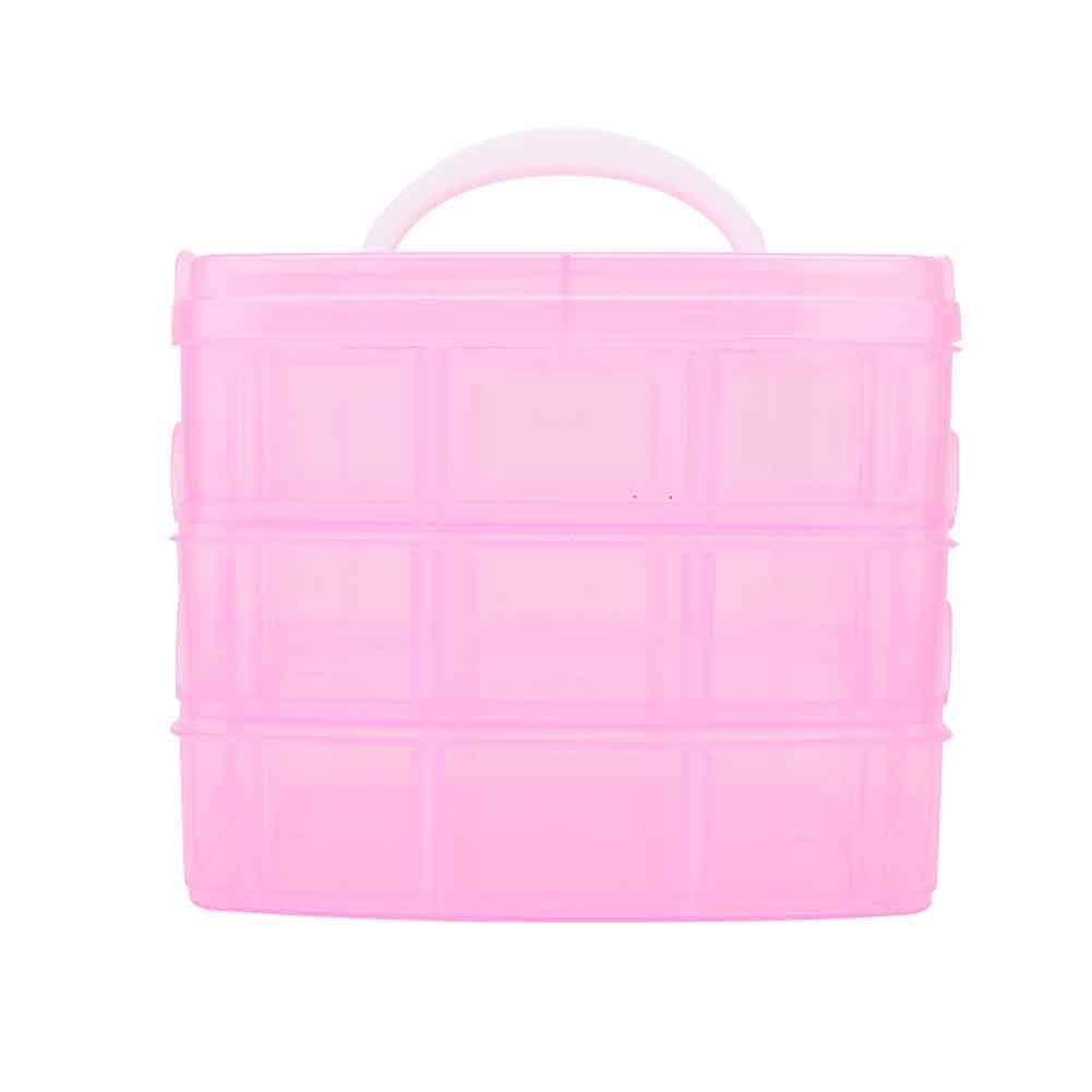Plastic Detachable 3 Layers Nail Art Tool Storage Box Jewelry Container (Pink)
Plastic Detachable 3 Layers Nail Art Tool Storage Box Jewelry Container (Pink)