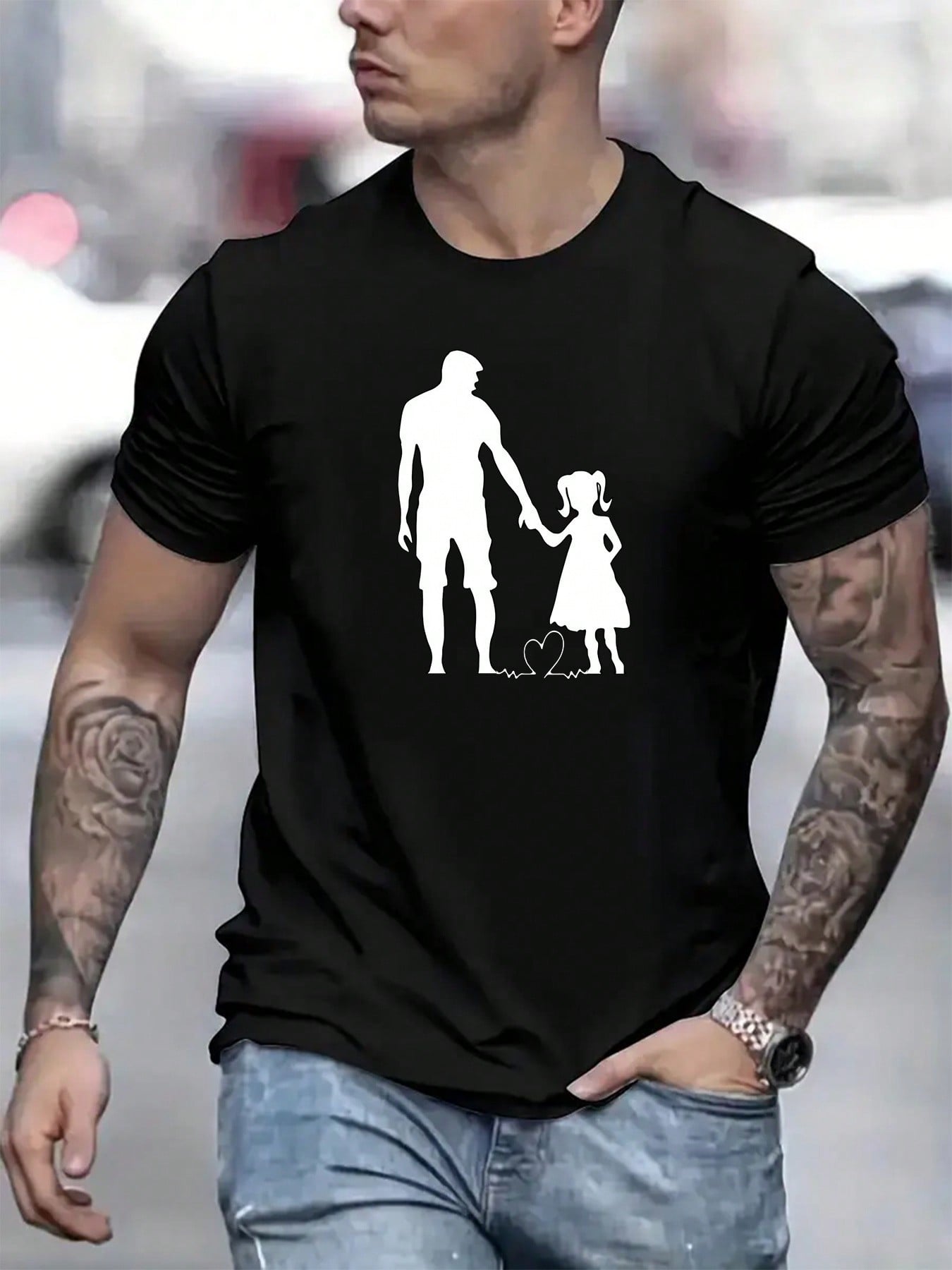 Dad And Daughter Print Mens Crew Neck Fashionable Short Sleeve Sports TShirt Comfortable And Versatile For Summer And Spring 4XL
Dad And Daughter Print Mens Crew Neck Fashionable Short Sleeve Sports TShirt Comfortable And Versatile For Summer And Spring 4XL
