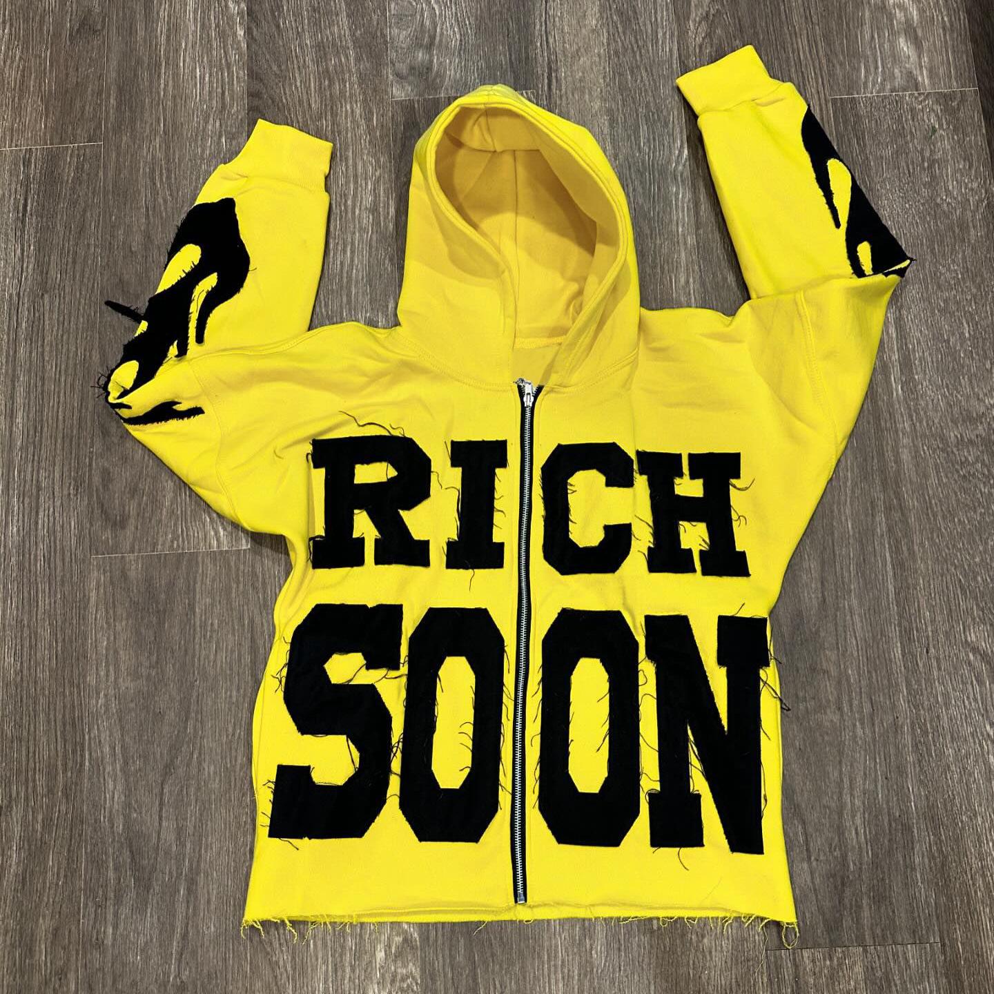 Street Hip Hop Letter Patch Embroidered Zipper Hoodie for Youth M жовтий
Street Hip Hop Letter Patch Embroidered Zipper Hoodie for Youth M жовтий
