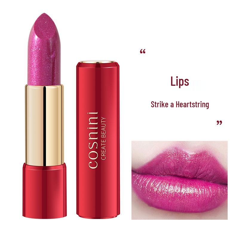 Cosnini Small Makeup Pearly Shimmer Lipstick in Rose Purple Dragon Fruit Shade - Long-lasting, Non-Transferable. 3.5g
Cosnini Small Makeup Pearly Shimmer Lipstick in Rose Purple Dragon Fruit Shade - Long-lasting, Non-Transferable. 3.5g