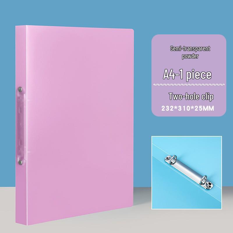 A4 Transparent Candy Color Waterproof PP Document Binder with O-Ring: 2, 3, or 4 Holes
A4 Transparent Candy Color Waterproof PP Document Binder with O-Ring: 2, 3, or 4 Holes