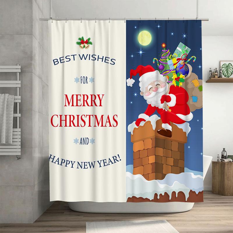 TU Christmas Shower Curtain Santa Claus Festive Holiday Decor Bathroom Waterproof Home Xmas Pattern Backdrop Festive Season Gift 90x180cm35x71in
TU Christmas Shower Curtain Santa Claus Festive Holiday Decor Bathroom Waterproof Home Xmas Pattern Backdrop Festive Season Gift 90x180cm35x71in