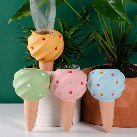 4 Pcs Self Watering Bulbs Terracotta 210ml Watering Globes Polka Dot Automatic Watering Bulbs for Indoor Plants 4pcs
4 Pcs Self Watering Bulbs Terracotta 210ml Watering Globes Polka Dot Automatic Watering Bulbs for Indoor Plants 4pcs
