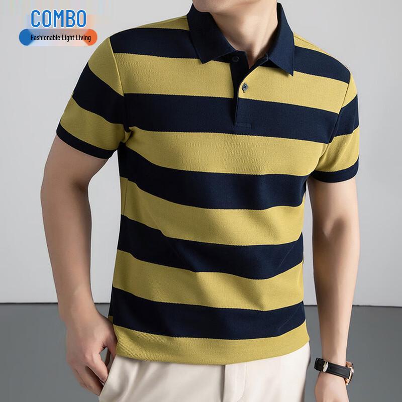 KANGPO Men s Striped Short Sleeve Polo Shirt 50
KANGPO Men s Striped Short Sleeve Polo Shirt 50