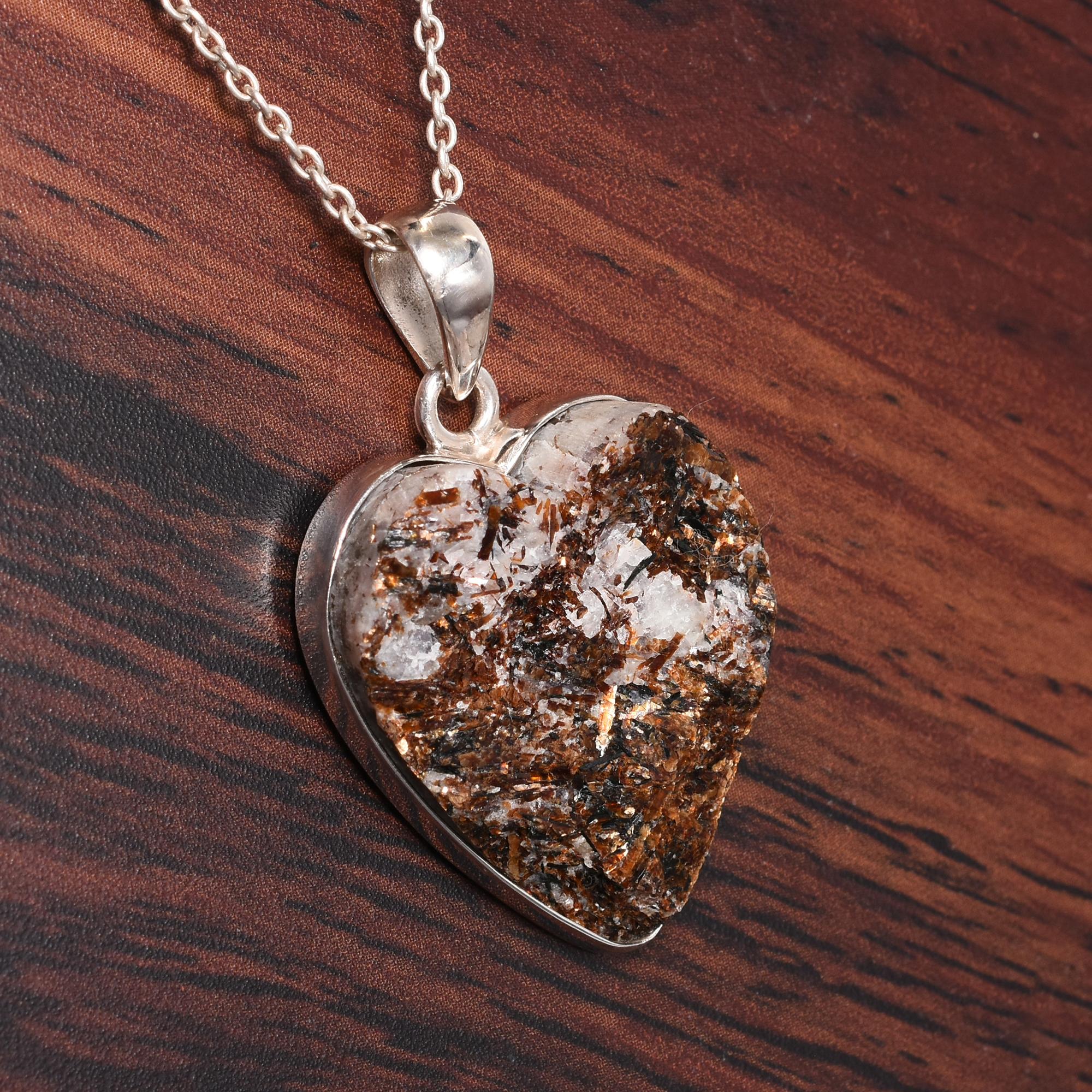 Natural Astrophyllite Necklace, 925 Sterling Silver Necklace Pendant, Handmade Silver Jewelry, Raw Crystal Druzy Heart Necklace, Gift For Her 1.54 Inches Length золотистый
Natural Astrophyllite Necklace, 925 Sterling Silver Necklace Pendant, Handmade Silver Jewelry, Raw Crystal Druzy Heart Necklace, Gift For Her 1.54 Inches Length золотистый