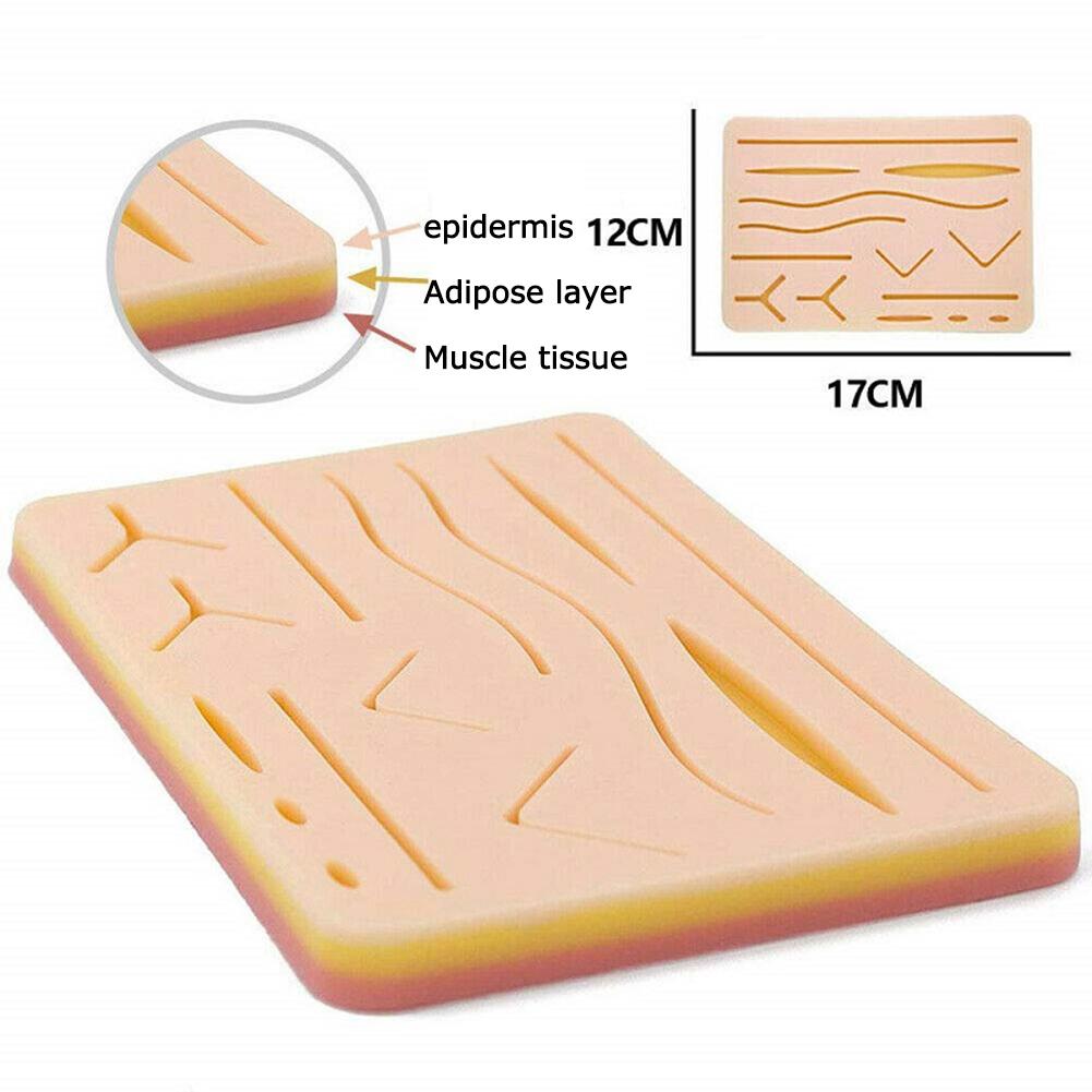 Lifelike Suture Practice Skin Mat Reusable Wounds Suture Medical Teaching Module for Medical Student Suturing Learning Props
Lifelike Suture Practice Skin Mat Reusable Wounds Suture Medical Teaching Module for Medical Student Suturing Learning Props