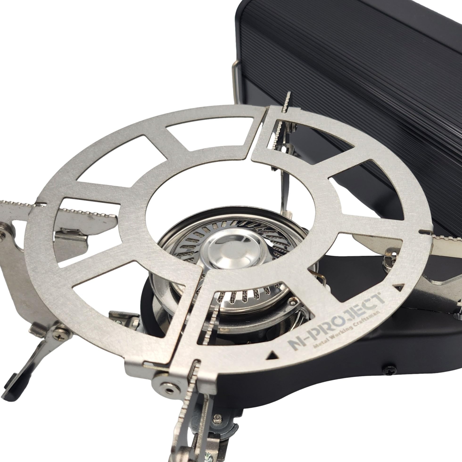 N-project Stainless Steel Folding Trivet for FORE WINDS FW-FS01 Folding Camping Stove, Made in Japan (Burner sold separately)
N-project Stainless Steel Folding Trivet for FORE WINDS FW-FS01 Folding Camping Stove, Made in Japan (Burner sold separately)