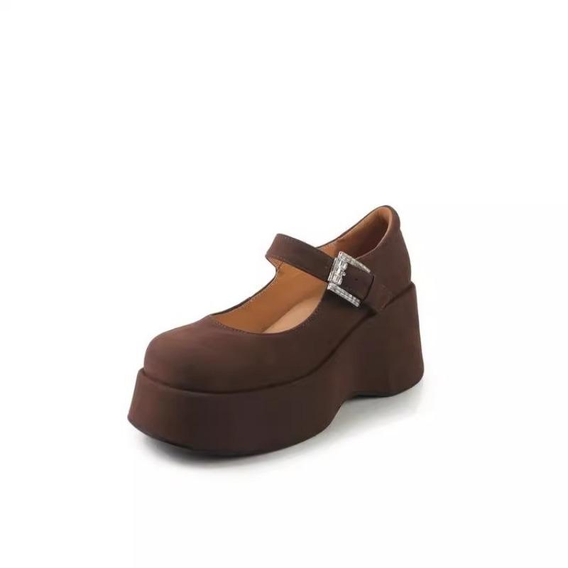 Spring/autumn High Heel Square Heel Loafers Round Toe Buckle Strap Ladies Shoes 2026 High Quality Solid Shallow Pumps Mocas 42 коричневий
Spring/autumn High Heel Square Heel Loafers Round Toe Buckle Strap Ladies Shoes 2026 High Quality Solid Shallow Pumps Mocas 42 коричневий