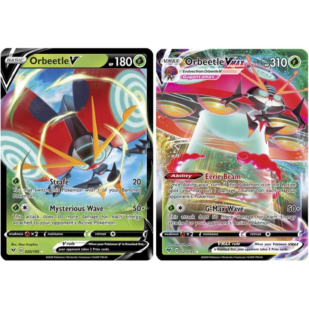 Набор карт Innova Pokemon Vmax Orbeetle VMAX 21 185 Orbettle V 20 185 Brilliant Volt Супер редкие карты
Набор карт Innova Pokemon Vmax Orbeetle VMAX 21 185 Orbettle V 20 185 Brilliant Volt Супер редкие карты