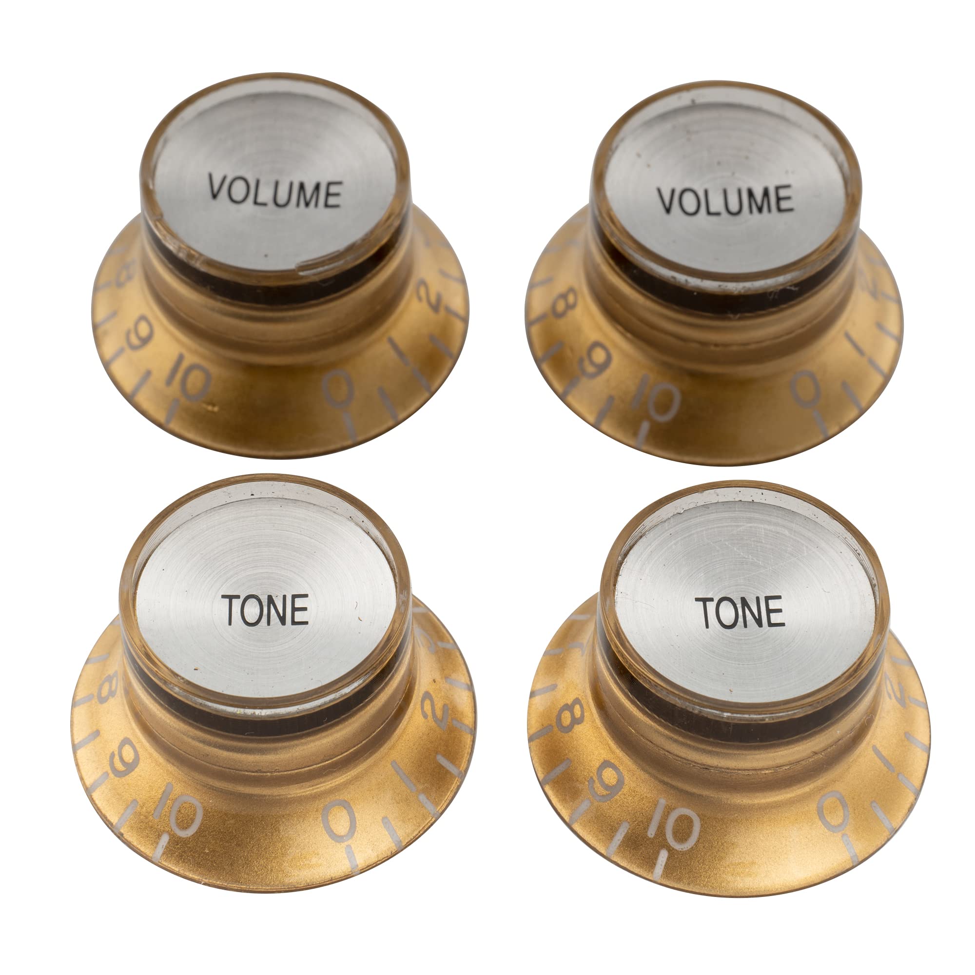 Musiclily Pro Inch Standard Reflector 2 2 for USA Les Top of Knobs, Volume, Tone, Paul/SG Guitars, Gold/Silver (Set 4)
Musiclily Pro Inch Standard Reflector 2 2 for USA Les Top of Knobs, Volume, Tone, Paul/SG Guitars, Gold/Silver (Set 4)