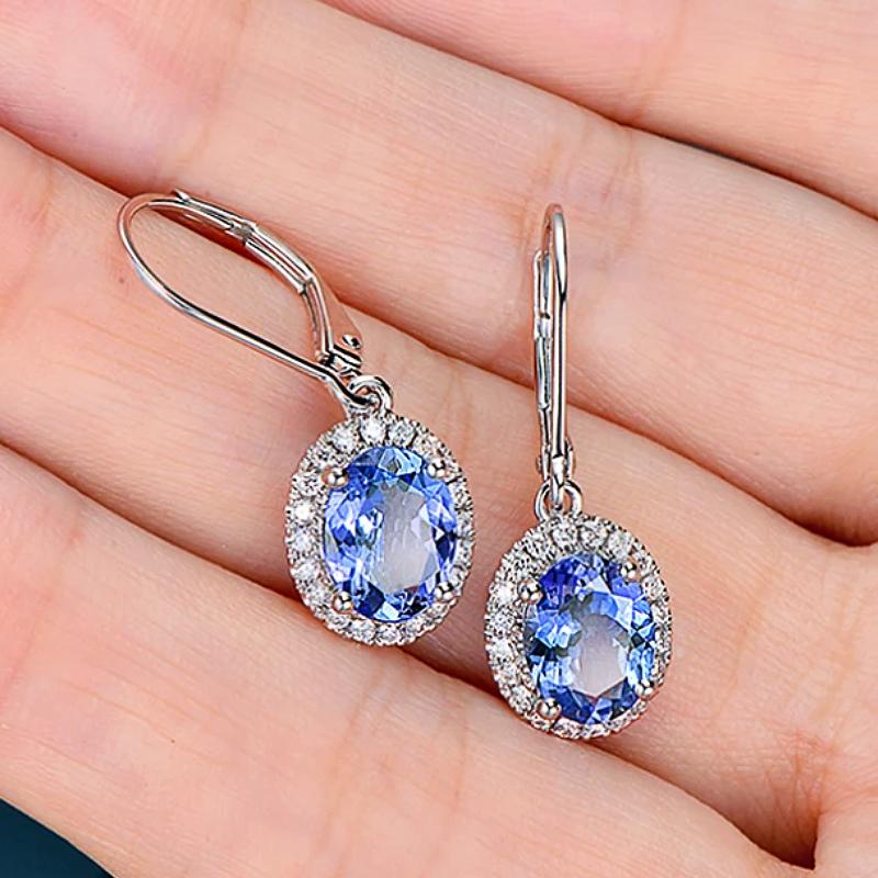 CAOSHI Elegant Women Blue Zirconia Pendant Earrings for Wedding Party Luxury Crystal Accessories Delicate Engagement Zircon Blue
CAOSHI Elegant Women Blue Zirconia Pendant Earrings for Wedding Party Luxury Crystal Accessories Delicate Engagement Zircon Blue