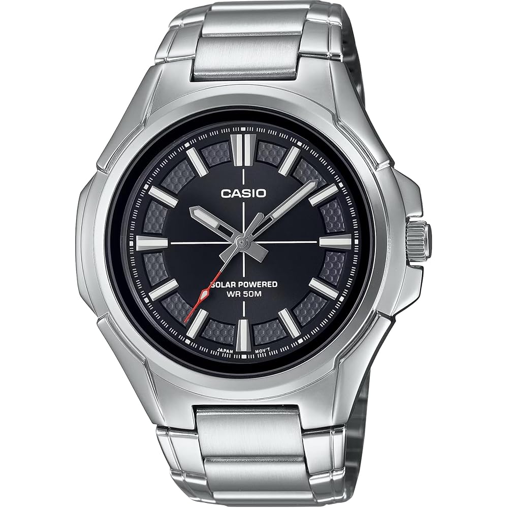 Casio Standard Solar Analog Men s Watch 5ATM Water Resistant Black Metal Band MTP-RS100D-1AV
Casio Standard Solar Analog Men s Watch 5ATM Water Resistant Black Metal Band MTP-RS100D-1AV