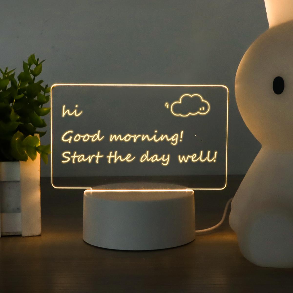 Creative Bedside Message Board Night Light USB LED Note Board Table Lamp With Pen Gift For Kids Children Girl Friend Decoration
Creative Bedside Message Board Night Light USB LED Note Board Table Lamp With Pen Gift For Kids Children Girl Friend Decoration