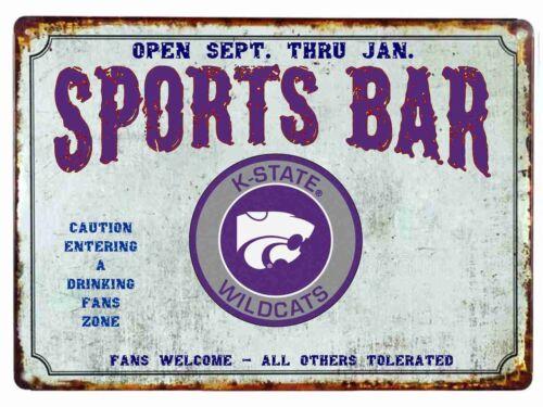 K State University Sports Bar Metal Tin Sign Fans WelcomeAluminum 20x30cm(7.8x11.8inch)
K State University Sports Bar Metal Tin Sign Fans WelcomeAluminum 20x30cm(7.8x11.8inch)