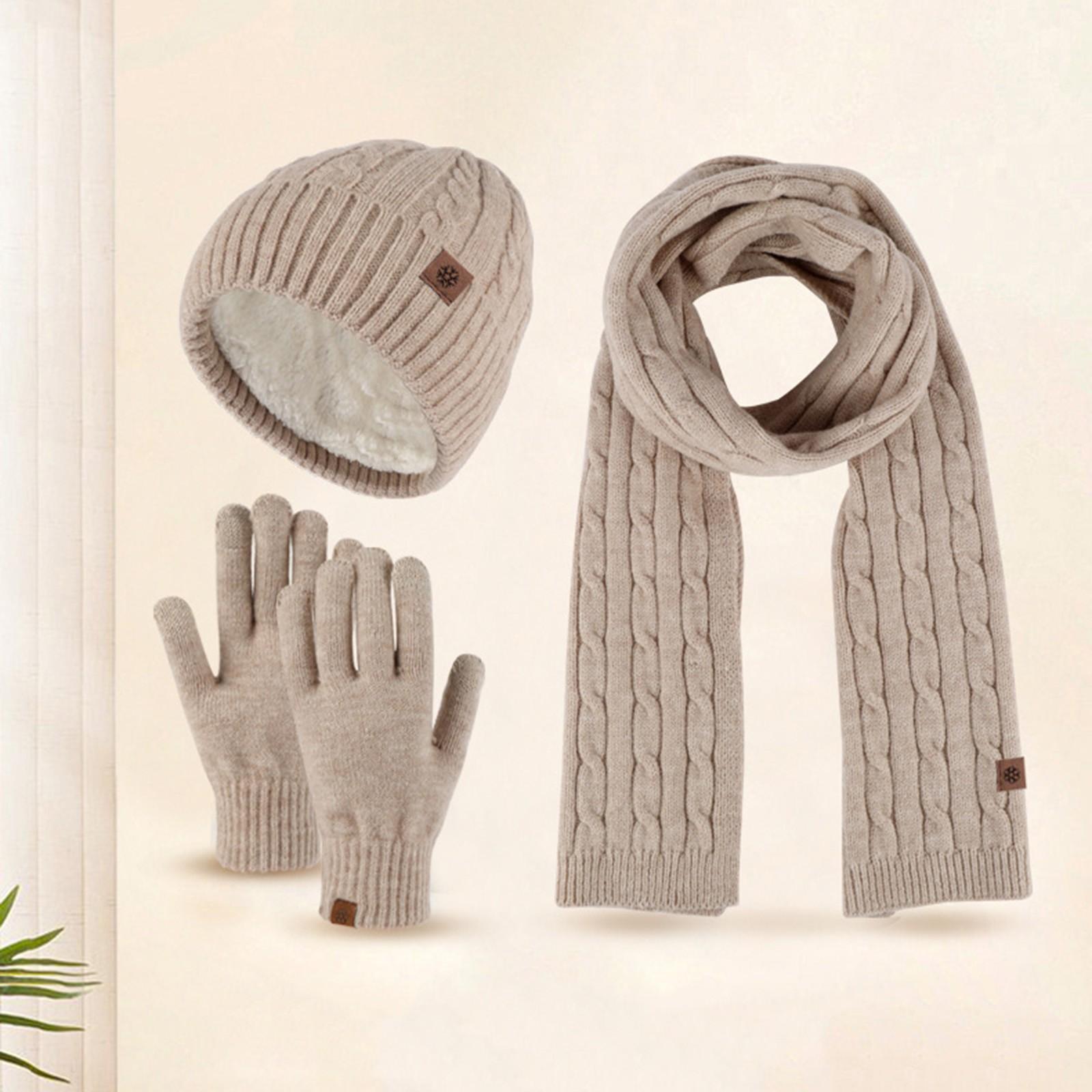 Hat Scarf Gloves Set For Men Women 2024 Warm Wool Knitted Conjuntos Para Mujeres 3 Piezas Elegantes Versatile Winter Sets One Size
Hat Scarf Gloves Set For Men Women 2024 Warm Wool Knitted Conjuntos Para Mujeres 3 Piezas Elegantes Versatile Winter Sets One Size