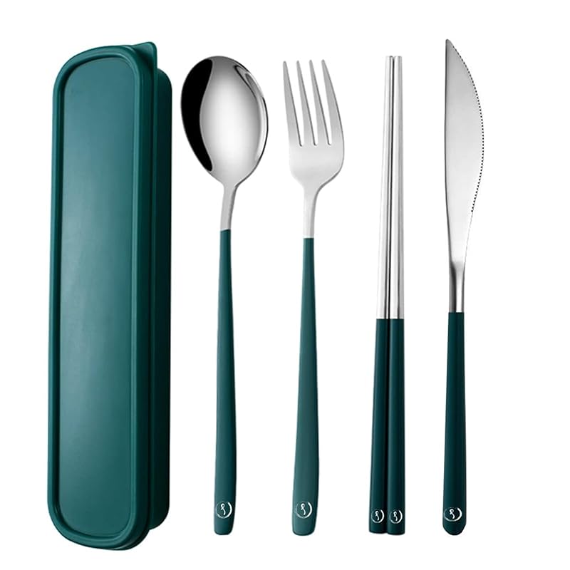 SOVIFKI Lunch box spoon tableware set cell phone outdoor cutlery set camp chopsticks fork knife green For one person With case stainless
SOVIFKI Lunch box spoon tableware set cell phone outdoor cutlery set camp chopsticks fork knife green For one person With case stainless