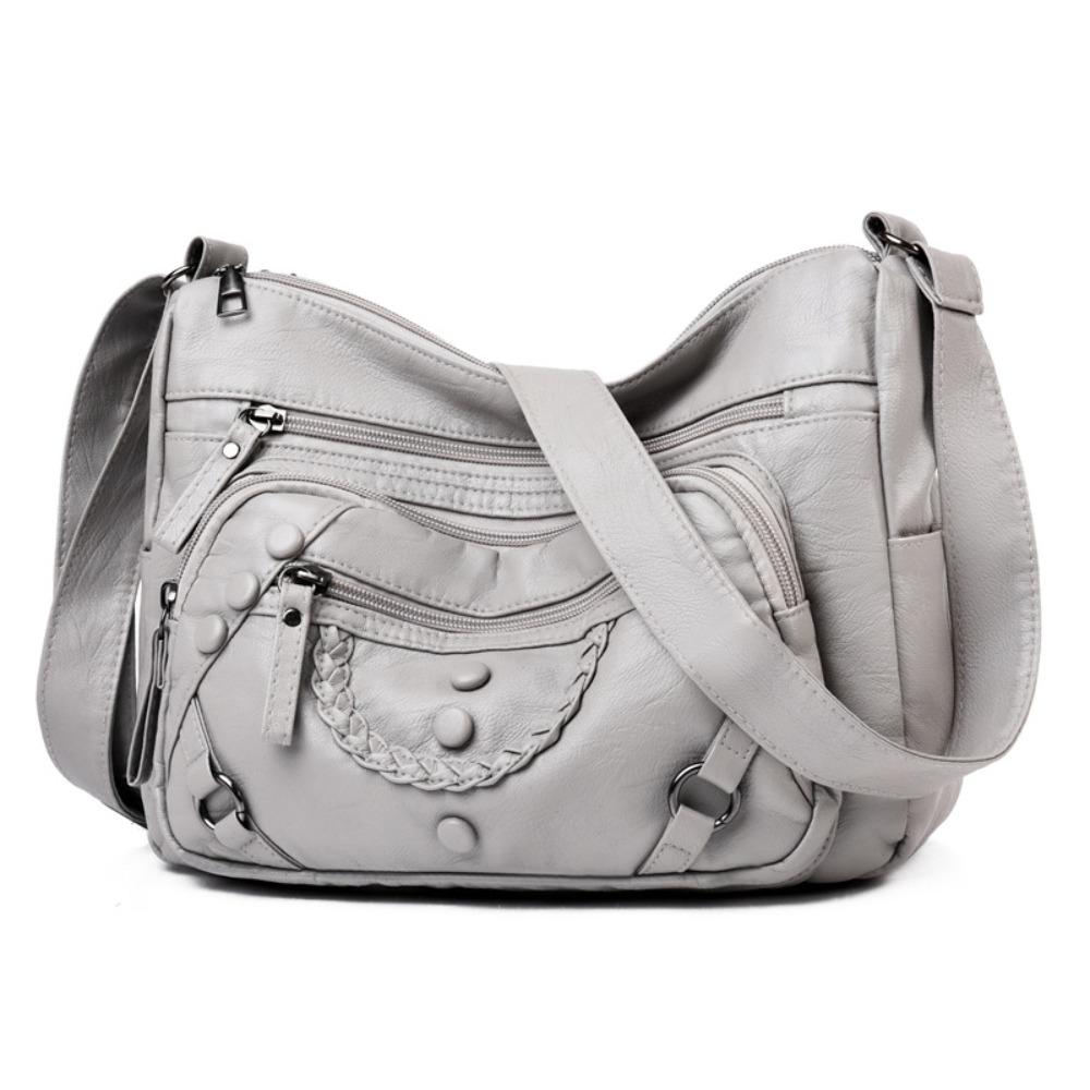 Vintage PU Lady Crossbody Bag Large Capacity Multi Layer Shoulder Bag Zipper Soft Leather Messenger Bag Daily Use
Vintage PU Lady Crossbody Bag Large Capacity Multi Layer Shoulder Bag Zipper Soft Leather Messenger Bag Daily Use