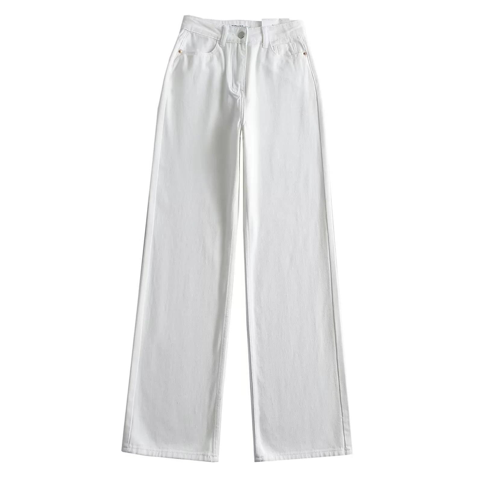 Women s Retro High-Waisted Wide-Leg Denim Pants - Washed, Loose, Floor-Length, Casual Designer Style Extra Small білий
Women s Retro High-Waisted Wide-Leg Denim Pants - Washed, Loose, Floor-Length, Casual Designer Style Extra Small білий