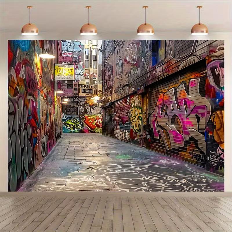 2D Graffiti Alley Wall Tapestry, Urban Street Art Backdrop for Hip Hop Home Decor 47.2x31.5inch/120*80cm
2D Graffiti Alley Wall Tapestry, Urban Street Art Backdrop for Hip Hop Home Decor 47.2x31.5inch/120*80cm