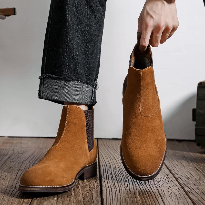 Chelsea boots men s short boots British style retro mid-top suede boots one pedal cover Martin boots 8216-M 44 світло-коричневого кольору
Chelsea boots men s short boots British style retro mid-top suede boots one pedal cover Martin boots 8216-M 44 світло-коричневого кольору
