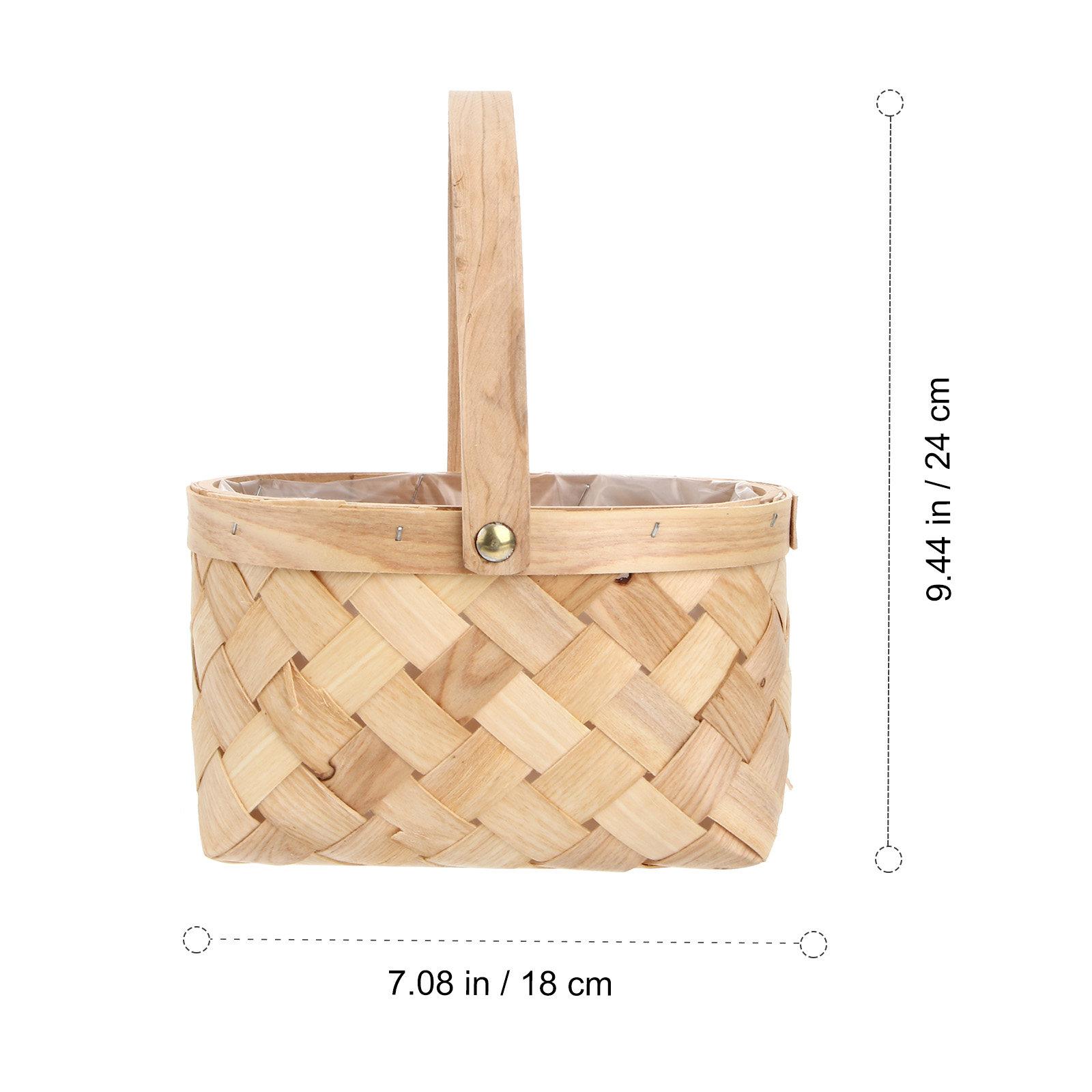 Medium Portable Woven Bamboo Wood Storage Basket Sturdy Elegant Design for Food Serving Fruit Storage Keys Phone Catch All Home шоколадний
Medium Portable Woven Bamboo Wood Storage Basket Sturdy Elegant Design for Food Serving Fruit Storage Keys Phone Catch All Home шоколадний