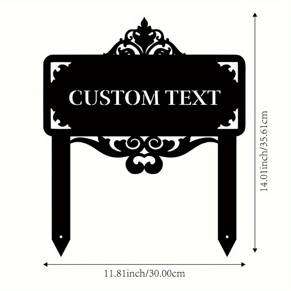 Custom Metal Garden Stakes Personalized Lawn Sign Outdoor Yard Decoration Gift TYDZ003045
Custom Metal Garden Stakes Personalized Lawn Sign Outdoor Yard Decoration Gift TYDZ003045