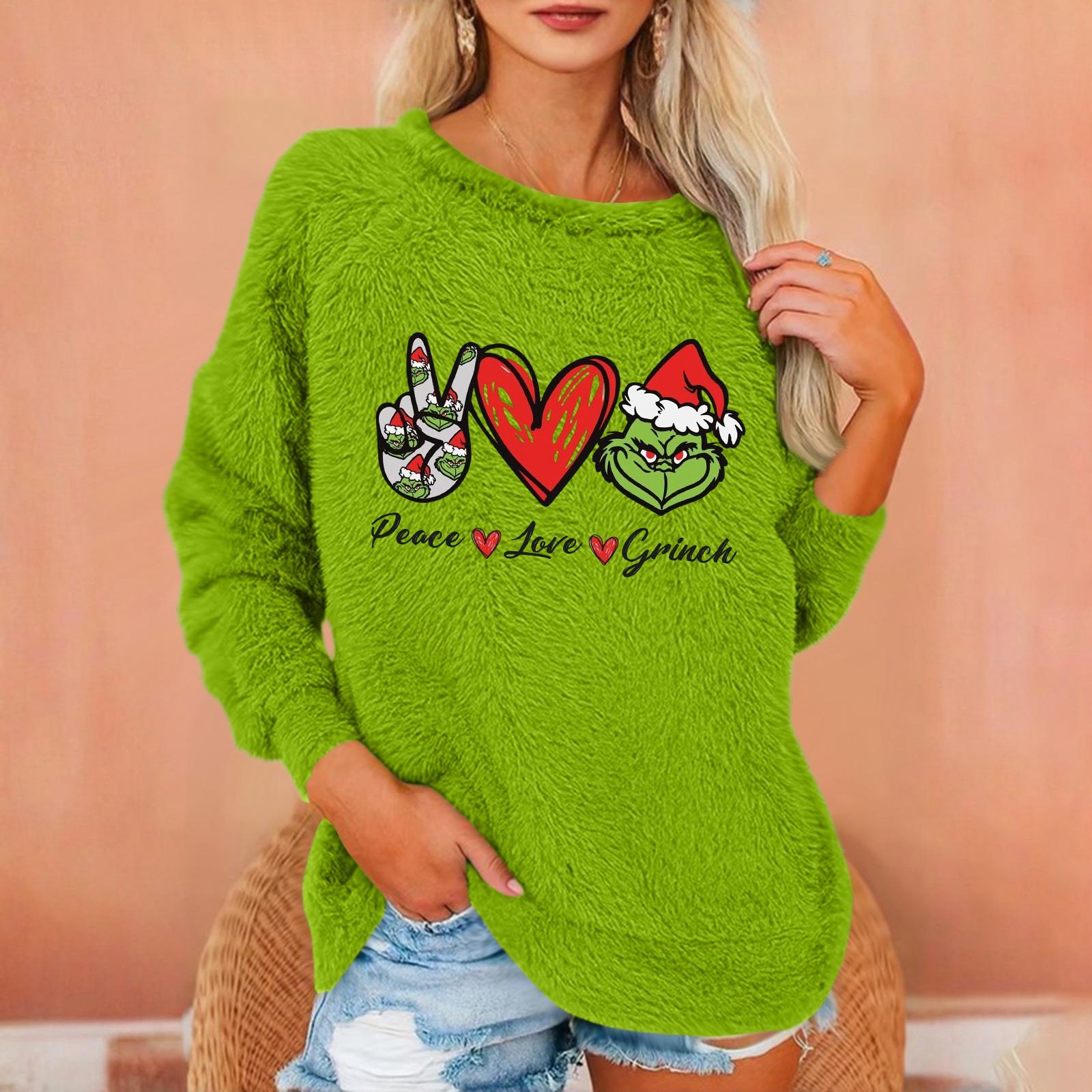 Женский модный пуловер с круглым вырезом, длинными рукавами, рождественским принтом, свободного кроя, плюшевый, теплый M красный
Женский модный пуловер с круглым вырезом, длинными рукавами, рождественским принтом, свободного кроя, плюшевый, теплый M красный