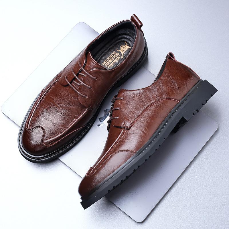 Manufacturer men s black leather shoes soft sole non-slip executive hotel business leisure light work shoes 44
Manufacturer men s black leather shoes soft sole non-slip executive hotel business leisure light work shoes 44