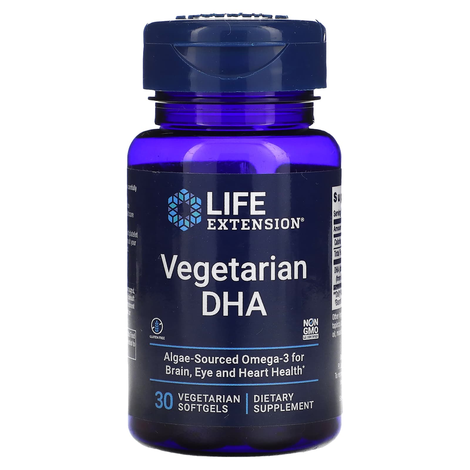 Plant-Based DHA, Veggie Softgels, 30 (200Mg per Softgel)
Plant-Based DHA, Veggie Softgels, 30 (200Mg per Softgel)