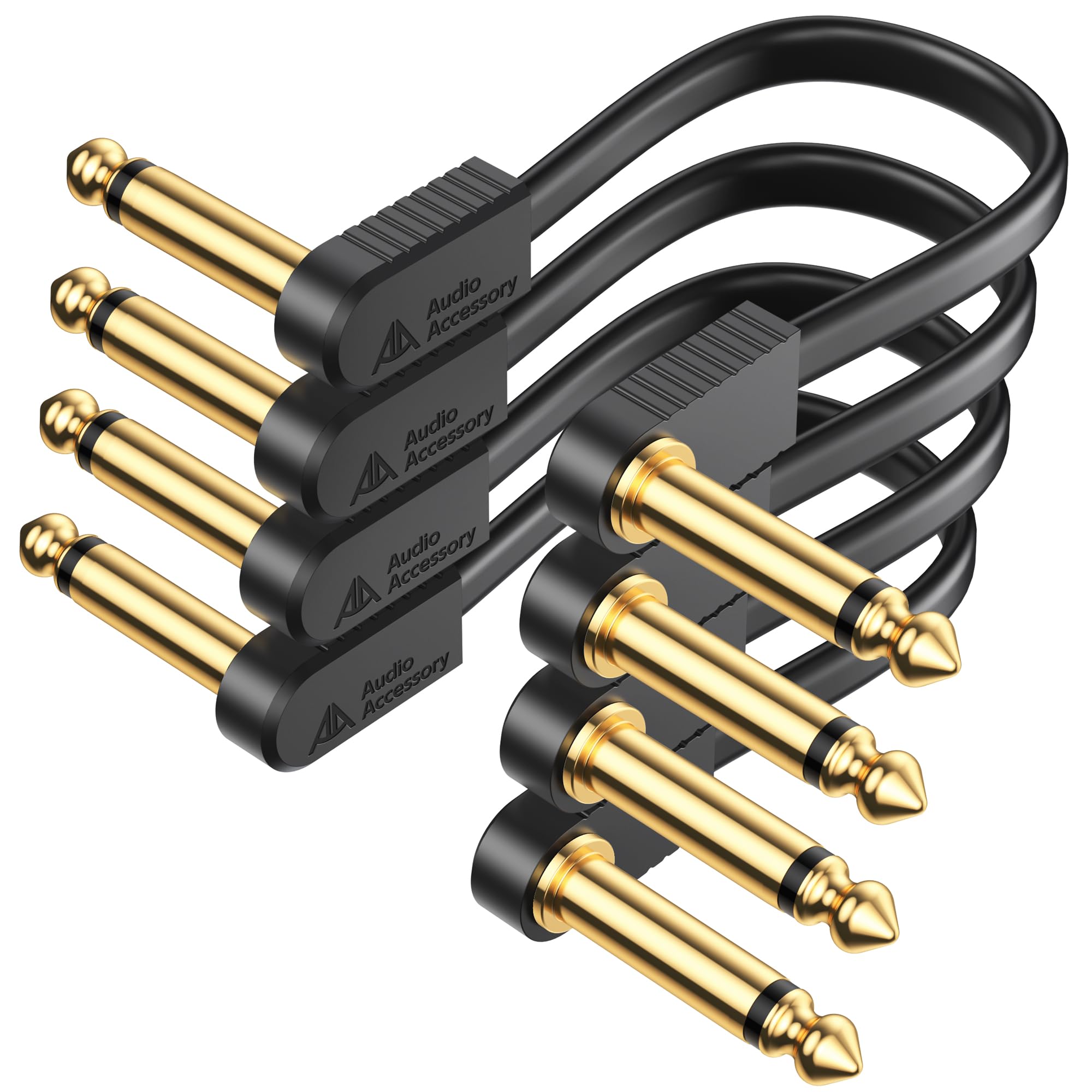 AA AUDIO ACCESSORY Patch 15cm x Kevlar Mini Plugs 5mm Pitch Quadruple Flat Guitar Short Ideal for Guitar Effects Cables, 4, Reinforced, Gold-Plated
AA AUDIO ACCESSORY Patch 15cm x Kevlar Mini Plugs 5mm Pitch Quadruple Flat Guitar Short Ideal for Guitar Effects Cables, 4, Reinforced, Gold-Plated