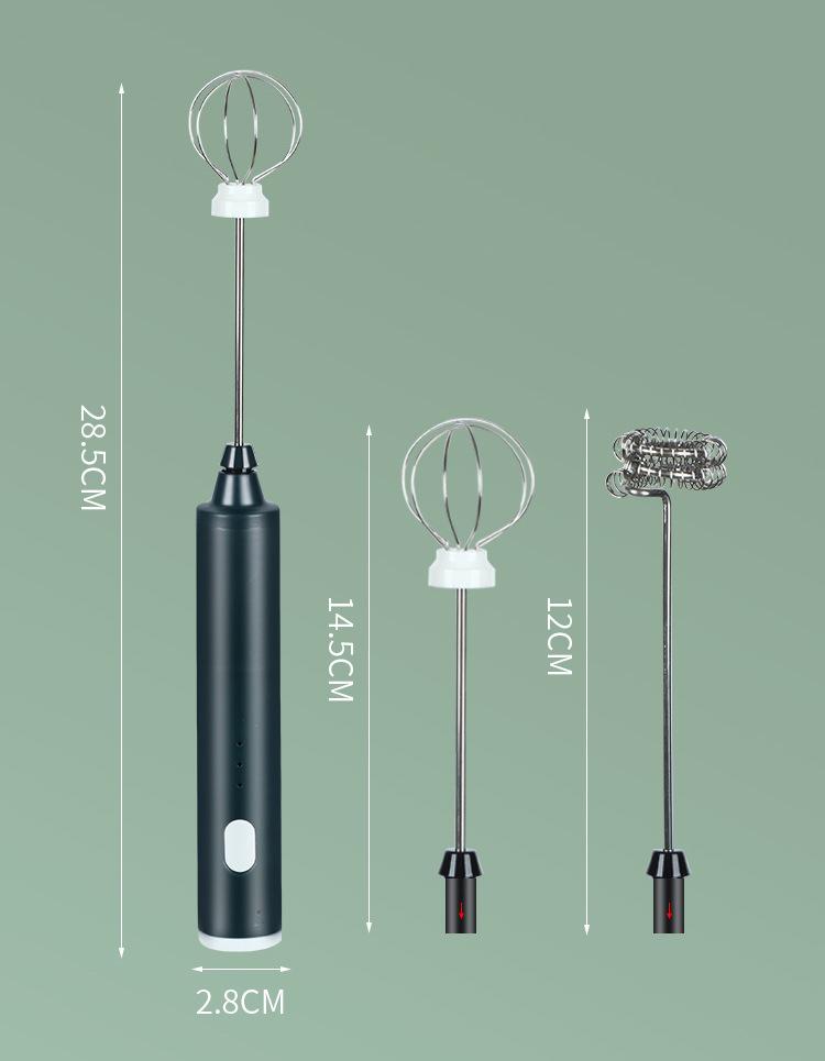 Electric Milk Frother & Blender - 3-Speed, Household & Commercial Use for Coffee, Tea, Milkshakes, and Egg Beating. Two Heads (Three-speed)
Electric Milk Frother & Blender - 3-Speed, Household & Commercial Use for Coffee, Tea, Milkshakes, and Egg Beating. Two Heads (Three-speed)