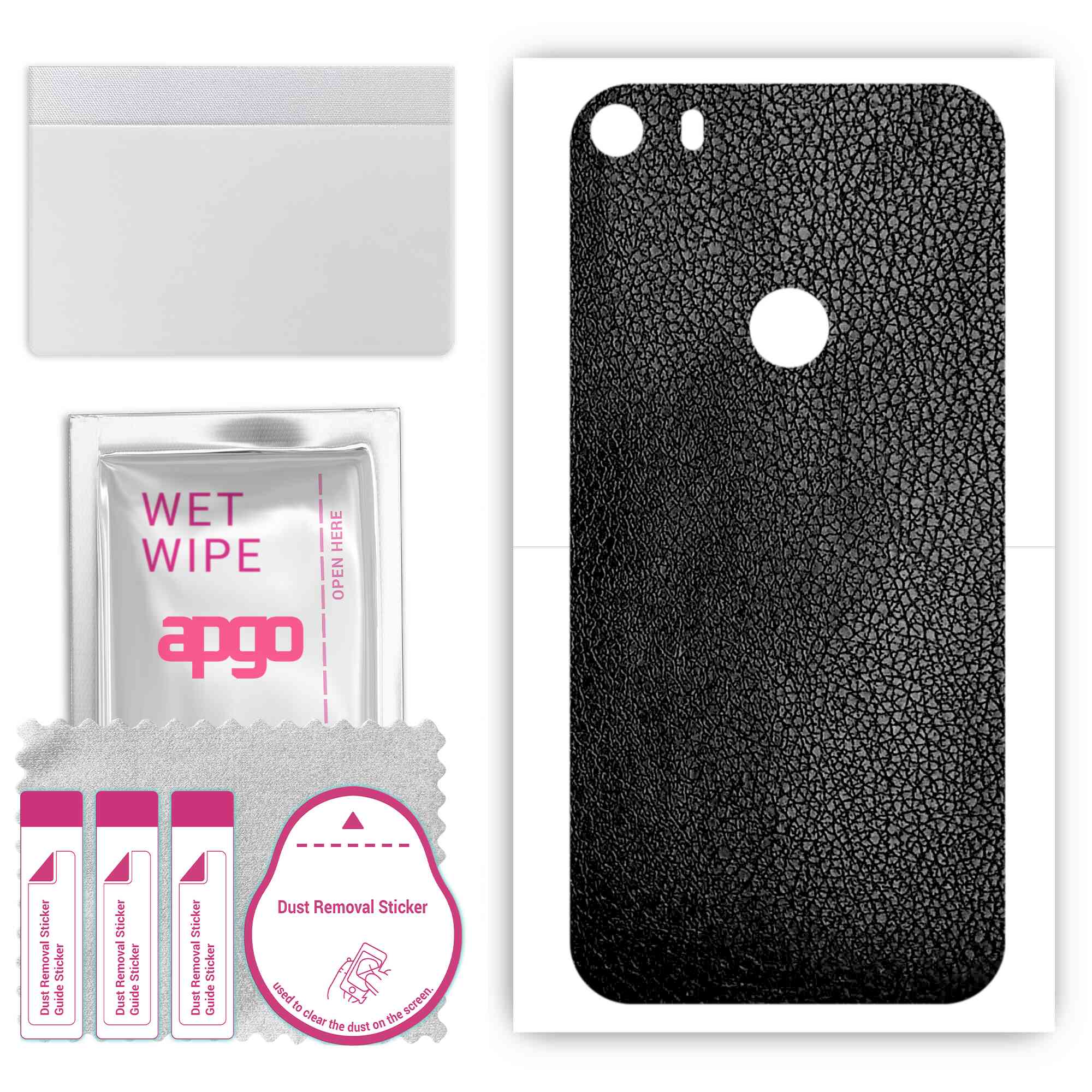 apgo Protective Skin Sticker for the back compatible with Alcatel Idol 5, Wrap Film, Foil, Vinyl - Pattern Black Leather
apgo Protective Skin Sticker for the back compatible with Alcatel Idol 5, Wrap Film, Foil, Vinyl - Pattern Black Leather