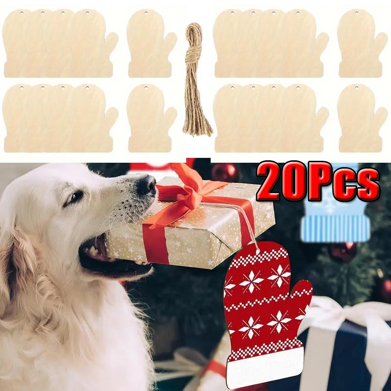 20Pcs DIY Paintable Wooden Christmas Tree Decorations Blank Gloves And Ropes For Handicrafts Home Decor Hanging Drop Ornaments
20Pcs DIY Paintable Wooden Christmas Tree Decorations Blank Gloves And Ropes For Handicrafts Home Decor Hanging Drop Ornaments