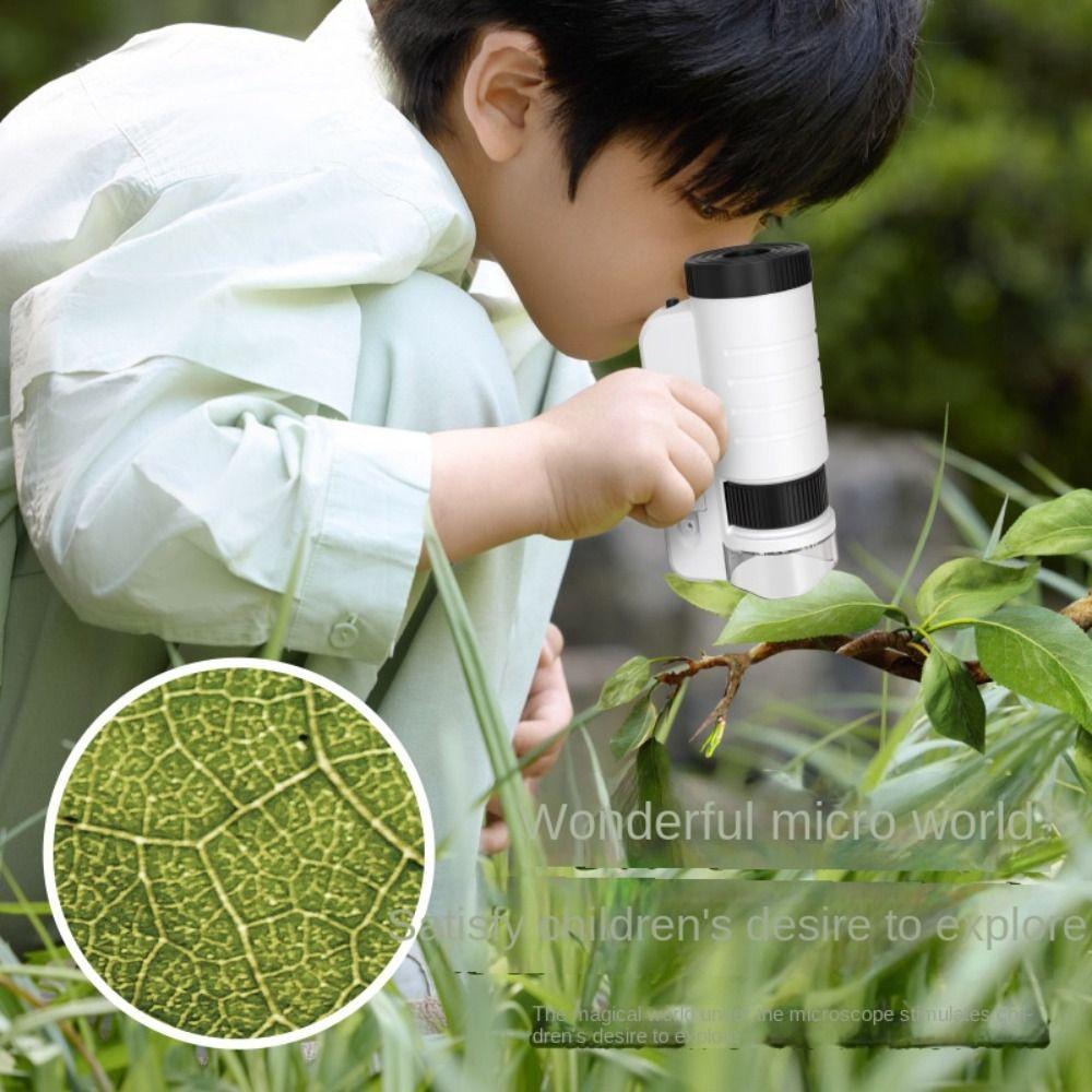 LED Light Pocket Microscope 60-200x Magnification Handheld Microscope Science Experiment чорний
LED Light Pocket Microscope 60-200x Magnification Handheld Microscope Science Experiment чорний