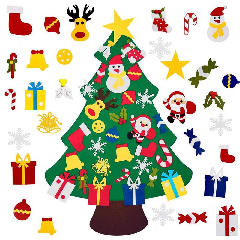 Children Felt Christmas Tree DIY Toys with 30pcs Ornament Kids Gifts for Christmas Decoration
Children Felt Christmas Tree DIY Toys with 30pcs Ornament Kids Gifts for Christmas Decoration