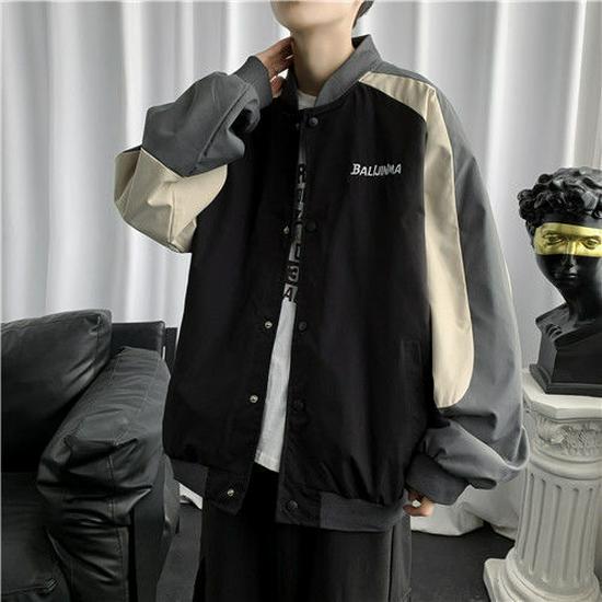 Men s Hong Kong Style Loose Color Block Baseball Jacket - Casual, Trendy & Versatile for Teens M чорний
Men s Hong Kong Style Loose Color Block Baseball Jacket - Casual, Trendy & Versatile for Teens M чорний