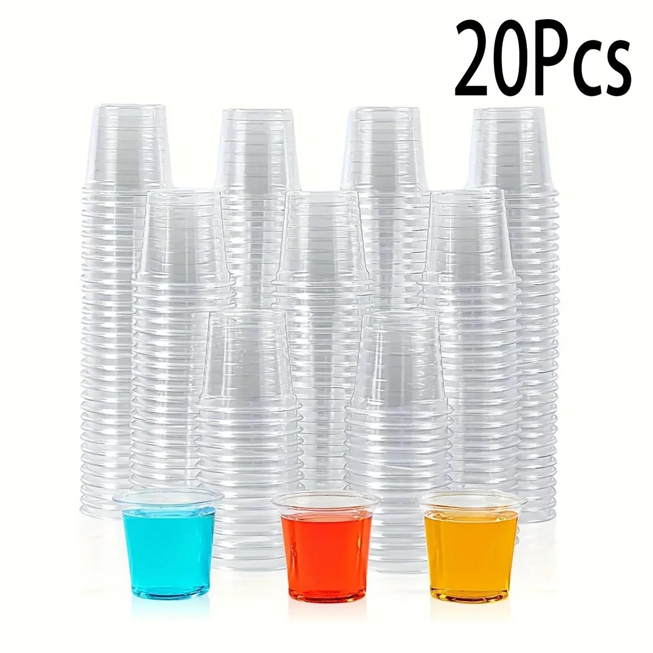 20Pcs Plastic Cups Disposable Cups Party Cups Suitable for Weddings Outdoor Events Gatherings Parties Mini Plastic Containers
20Pcs Plastic Cups Disposable Cups Party Cups Suitable for Weddings Outdoor Events Gatherings Parties Mini Plastic Containers