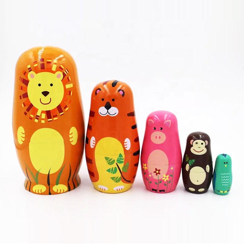Five-layer Animal Russian Nesting Dolls - Wooden Toy & Valentine s Day Gift
Five-layer Animal Russian Nesting Dolls - Wooden Toy & Valentine s Day Gift