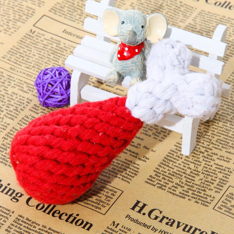 Chicken Leg Braided Cotton Rope Pet Chew Toy
Chicken Leg Braided Cotton Rope Pet Chew Toy