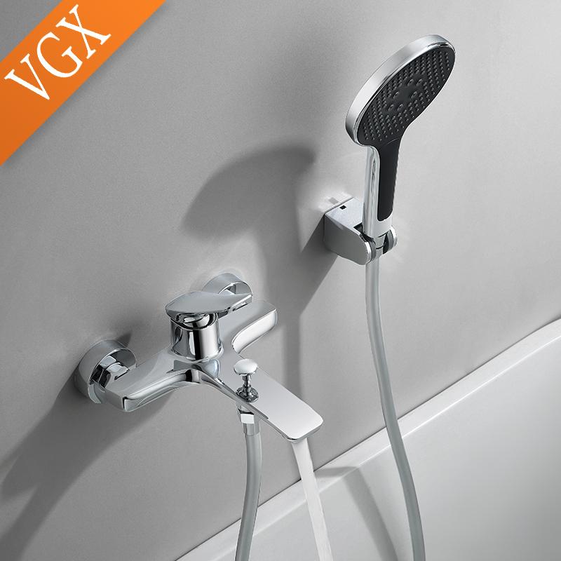 VGX Simple Bathroom Shower System Set Bathtub Faucets Set Bath Water Taps Shower Diverter Single Handle Tub Mixer Shower Crane
VGX Simple Bathroom Shower System Set Bathtub Faucets Set Bath Water Taps Shower Diverter Single Handle Tub Mixer Shower Crane