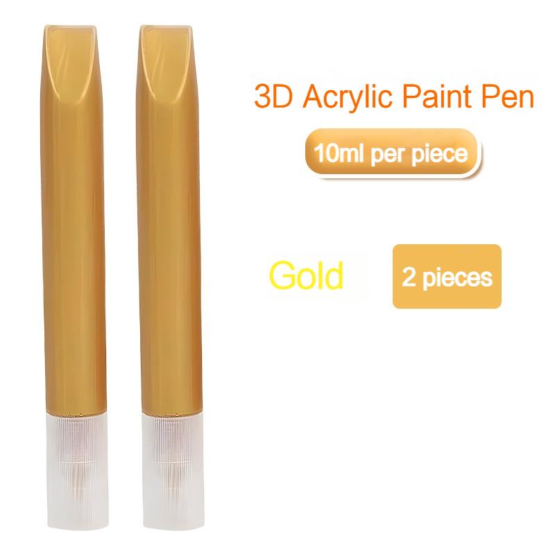 10ml Pearlescent Acrylic Tracing Pen with 3D Metallic Pigments for Glass Stone Fabric Wall Glass Painting Golden Outlining Pen
10ml Pearlescent Acrylic Tracing Pen with 3D Metallic Pigments for Glass Stone Fabric Wall Glass Painting Golden Outlining Pen