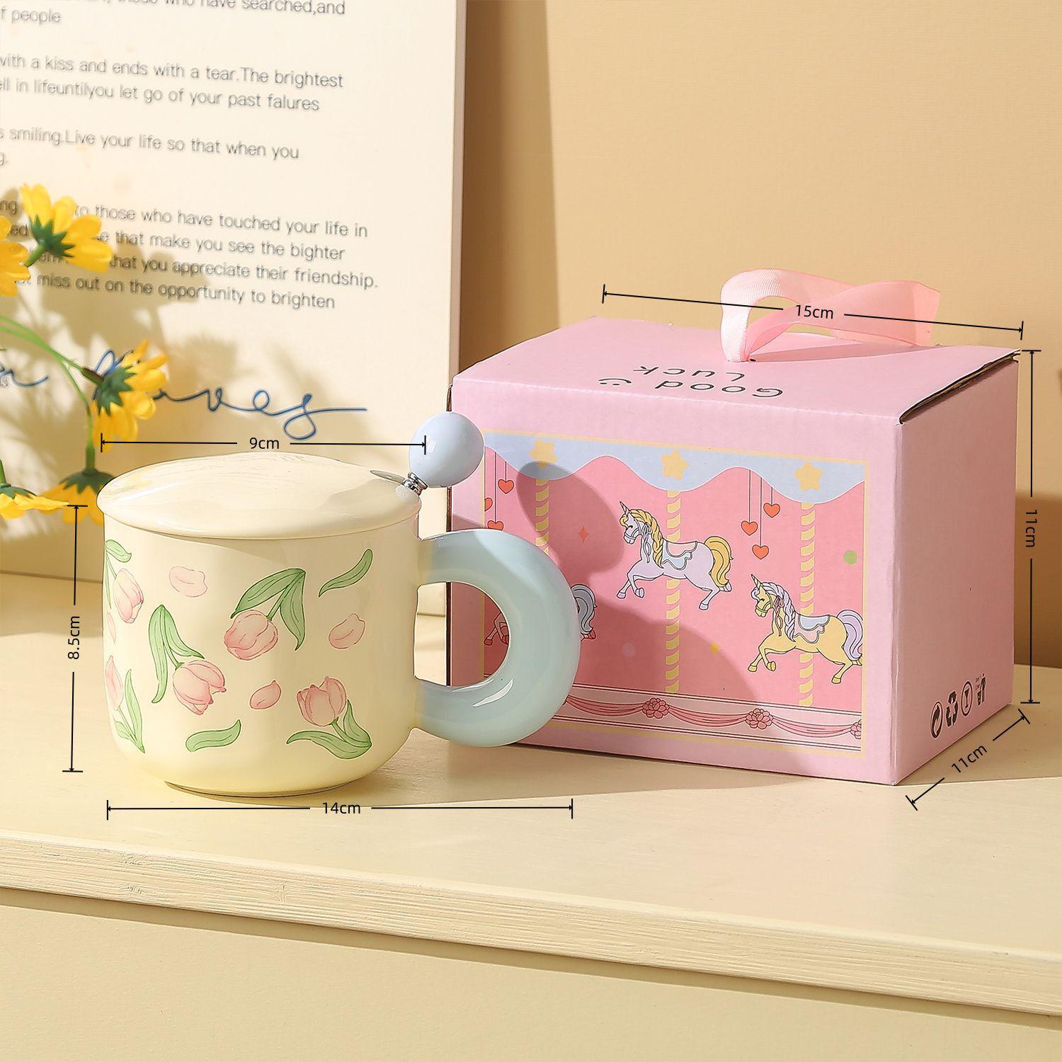 Stylish Large Ceramic Mug with Lid & Spoon - Perfect Birthday Gift or Wedding Party Favor
Stylish Large Ceramic Mug with Lid & Spoon - Perfect Birthday Gift or Wedding Party Favor
