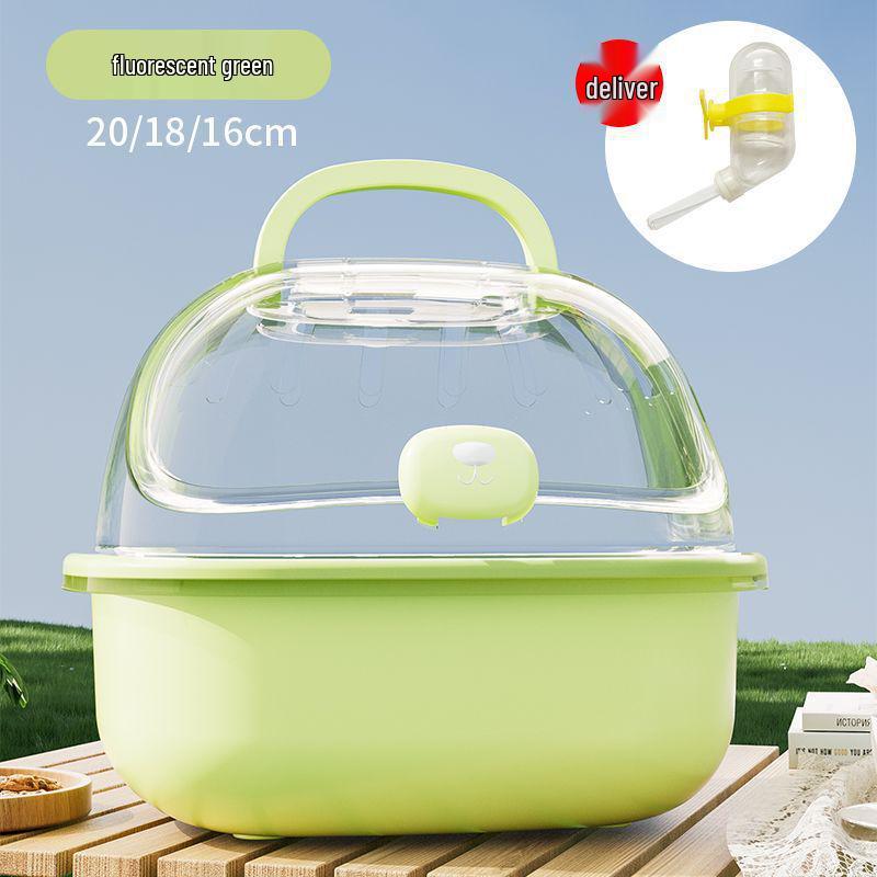 Portable Outdoor Travel Cage for Hamsters: Transparent, Spacious, and Perfect for Golden and Roborovski Hamsters
Portable Outdoor Travel Cage for Hamsters: Transparent, Spacious, and Perfect for Golden and Roborovski Hamsters