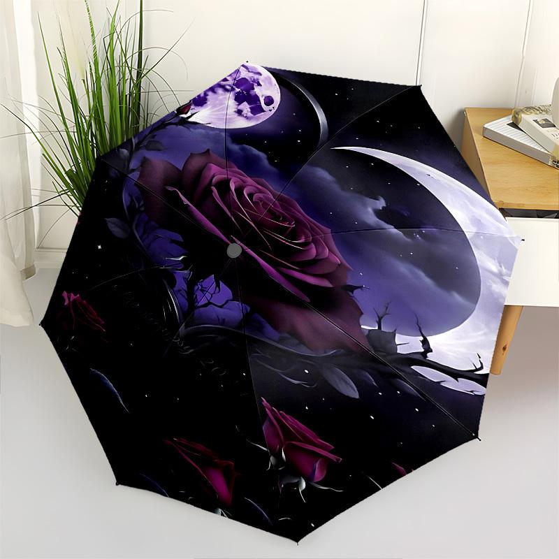 Moonlit Romance Automatic Folding Umbrella Compact 8 rib Design,Unique Style,Suitable for Everyday Outdoor Use,Perfect Gift for Friends
Moonlit Romance Automatic Folding Umbrella Compact 8 rib Design,Unique Style,Suitable for Everyday Outdoor Use,Perfect Gift for Friends