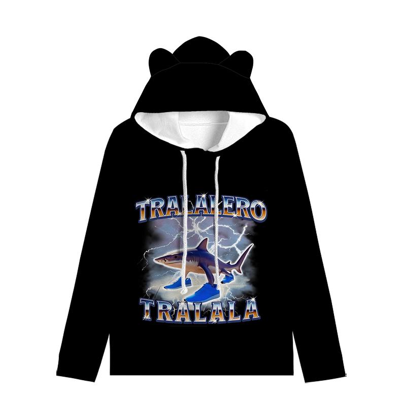 Tung Tung Tung Sahur Кроп-топи Аніме Тралалеро Тралала Толстовка з котячими вушками Бомбардіро Крокодило Лонгслів Модна толстовка для дівчат 120 сірий
Tung Tung Tung Sahur Кроп-топи Аніме Тралалеро Тралала Толстовка з котячими вушками Бомбардіро Крокодило Лонгслів Модна толстовка для дівчат 120 сірий