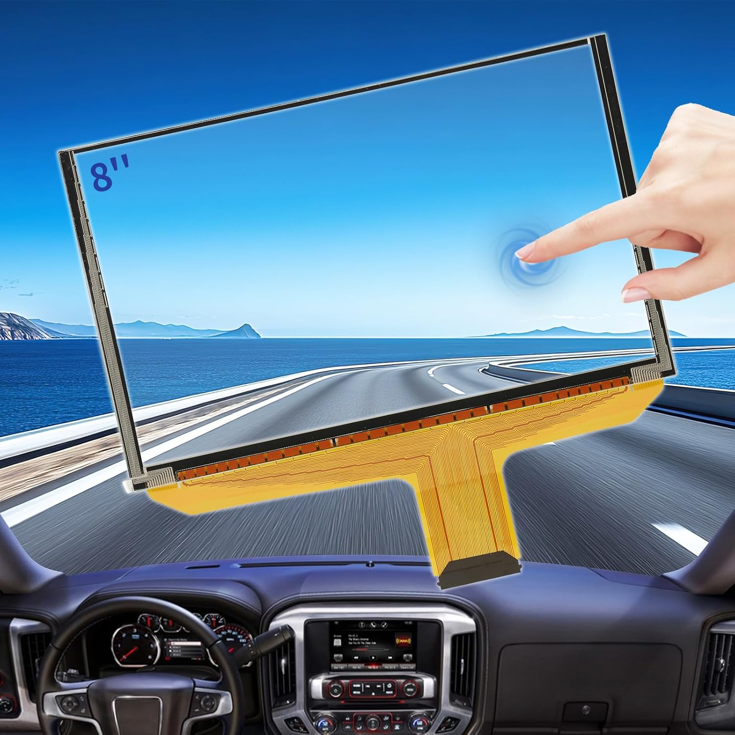 DJ080PA-01A OEM LCD Touch Screen Digitizer Replacement Fit 2015-2018 Yukon Acadia Canyon GMC Sierra Chevy Tahoe Silverado 1500 Radio Screen, Chevy Touchscreen
DJ080PA-01A OEM LCD Touch Screen Digitizer Replacement Fit 2015-2018 Yukon Acadia Canyon GMC Sierra Chevy Tahoe Silverado 1500 Radio Screen, Chevy Touchscreen