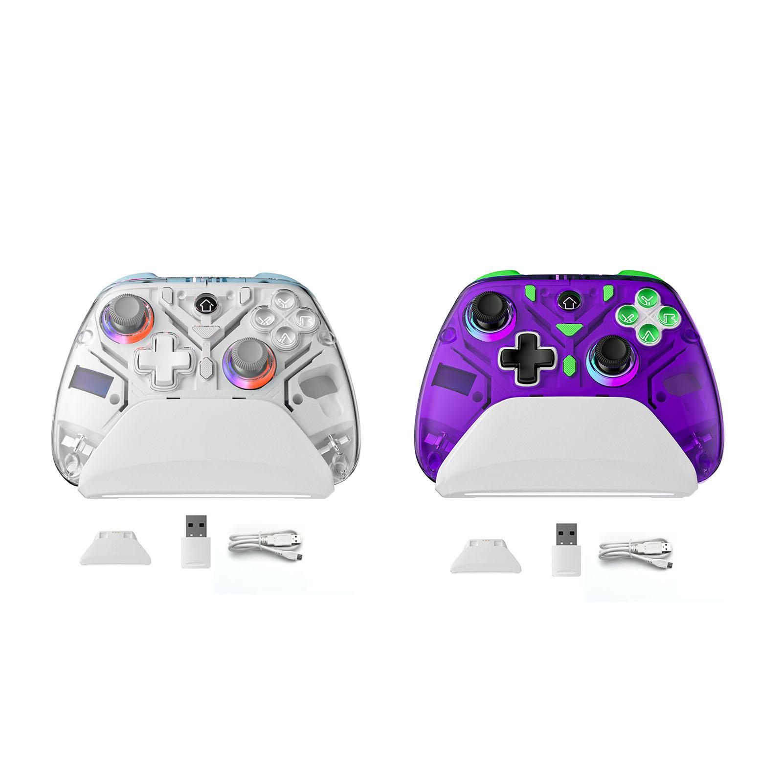 Беспроводной игровой контроллер RGB Light Turbo 3 Level Vibration Dual Hall Effect Компьютерный геймпад с White
Беспроводной игровой контроллер RGB Light Turbo 3 Level Vibration Dual Hall Effect Компьютерный геймпад с White