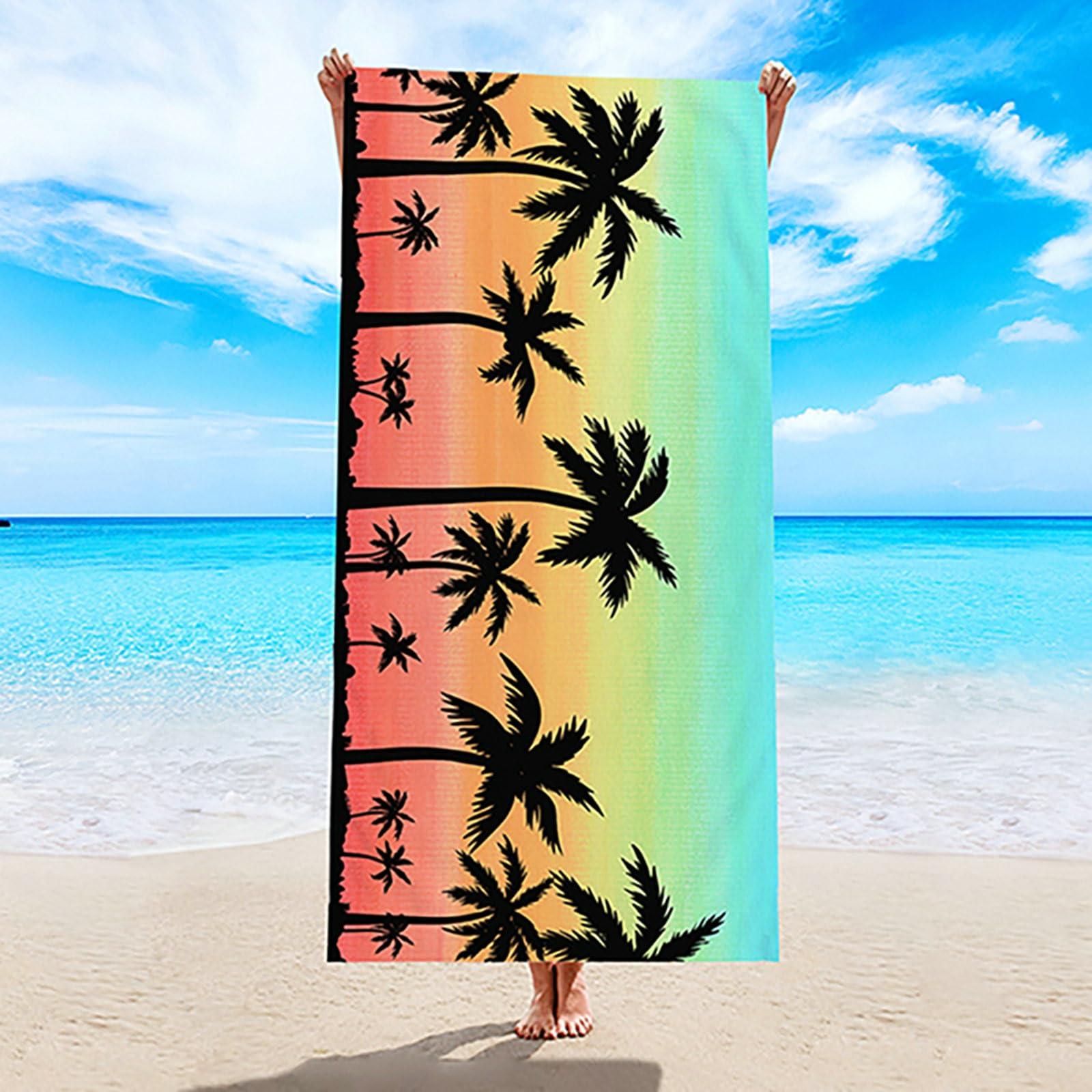 Tropical Palm Tree Print Beach Towel Quick Dry Microfiber Towel for Summer Beach Pool and Travel Use W40*H60(CM)
Tropical Palm Tree Print Beach Towel Quick Dry Microfiber Towel for Summer Beach Pool and Travel Use W40*H60(CM)